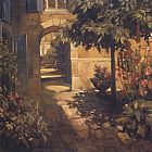 Courtyard in Provence by Philip Craig